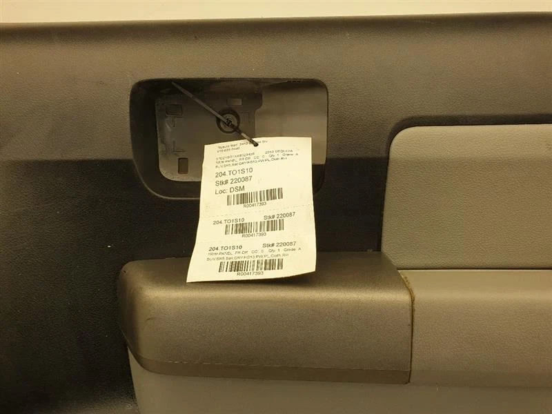 2010 TOYOTA SEQUOIA SR5 PASSENGER SIDE FRONT DOOR TRIM PANEL - Image 2 of 4