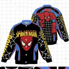 The Amazing Spiderman Birthday Xmas Gift For Fan Superhero Baseball Jacket
