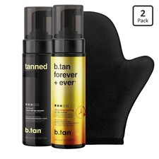 b.tan Dark  Long Lasting Self Tan Kit Besties Bundle Dark Tanning Mouse Bundle