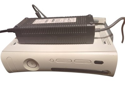Microsoft Xbox 360 White Console HDD and power supply - Tested Working A39