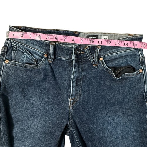 Volcom Men’s Jeans Men Size 32 X 29 Solver Modern Straight Dark Wash Denim Pants - Picture 3 of 10