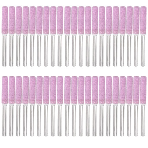 42Pz Pietre Affilatrice Diamantata 3/16" 4,8mm Pietre Affilatura File Rosa - Foto 8 di 8