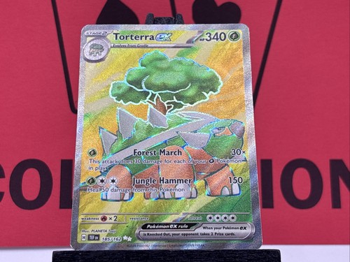 Torterra ex 185/162 SV05: Temporal Forces Holo Full Art Pokemon Card MP - Picture 4 of 7