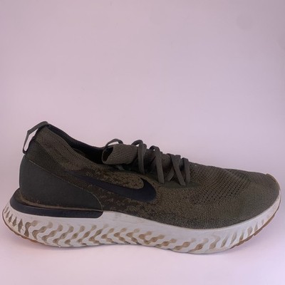 Nike Men Epic React Flyknit AQ0067-300 Green Running Shoes Sneakers Size 14