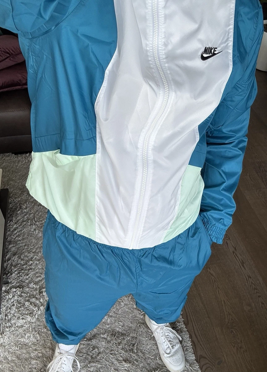 Nike Sportswear Tracksuit Set Gr. M HJ1985-301 Nylon Trainingsanzug Vintage