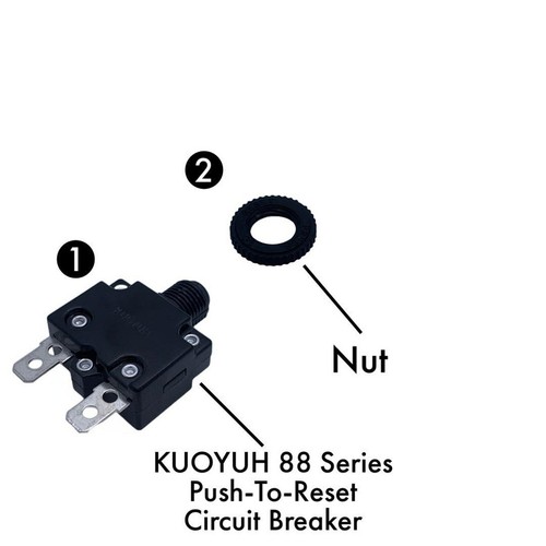 KUOYUH Circuit Breaker 88 series 125/250VAC 32VDC-50VDC 50/60Hz 3-30A (1-Pack) - Picture 97 of 140