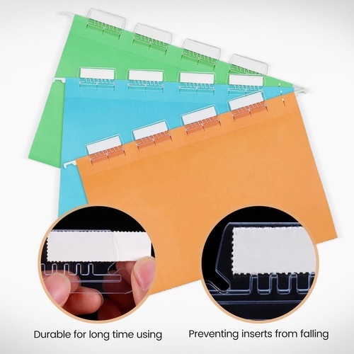 120 Sets 2 Inch Hanging Folder Tabs and Inserts for Identification of2021 - Picture 4 of 7