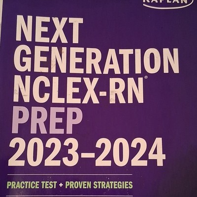 Kaplan Next Generation NCLEX-RN Prep 2023-2024 Nursing Exam Study Guide Book