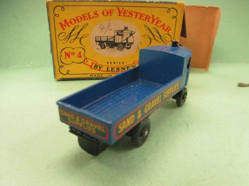 50's Matchbox Sentinel Steam Wagon Sand & Gravel Truck Model of Yesteryear No.4 - Picture 6 of 6