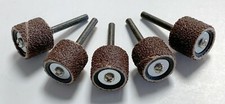 5 PIECE LOT OF 407 DREMEL 1/2" SANDING DRUM MANDREL  60 GRIT SANDING BAND