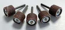 5 PIECE LOT OF #407 DREMEL 1/2" SANDING DRUM MANDREL & 60 GRIT SANDING BAND