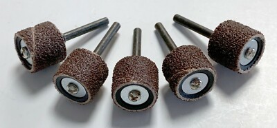5 PIECE LOT OF #407 DREMEL 1/2'' SANDING DRUM MANDREL & 60 GRIT SANDING BAND