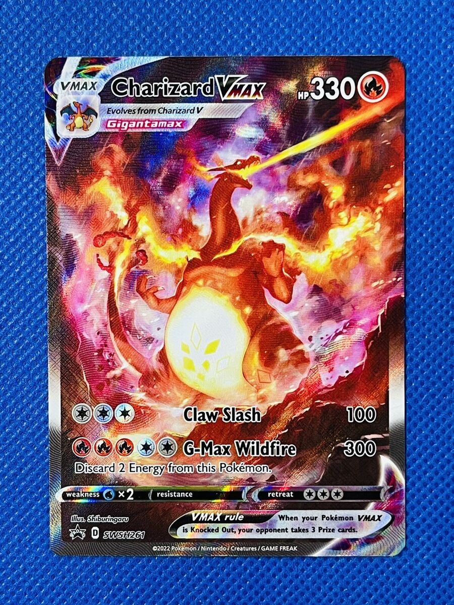 Pokémon TCG Charizard VMAX SWSH261 Full Art Ultra Rare Black Pokémon TCG Charizard VMAX SWSH261 Full Art Ultra Rare Black