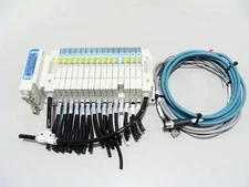 SMC EX260-SEN1 Ethernet IP Module Manifold w/14 SY3400-5UF1 SY3300-5UF1 Valves