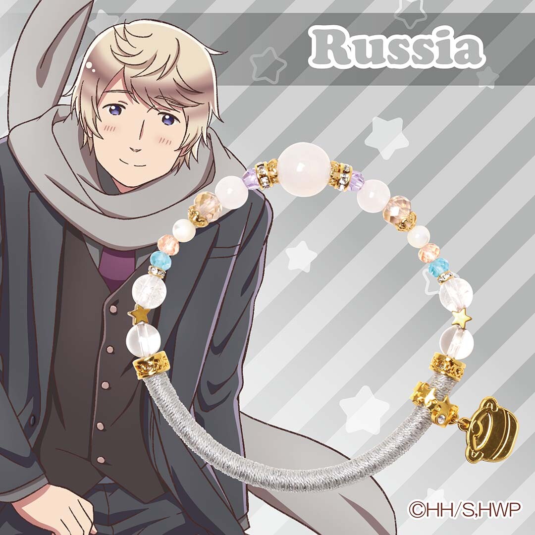 HETALIA World Stars Russia Wind Cord Bracelet Jewelry Natural