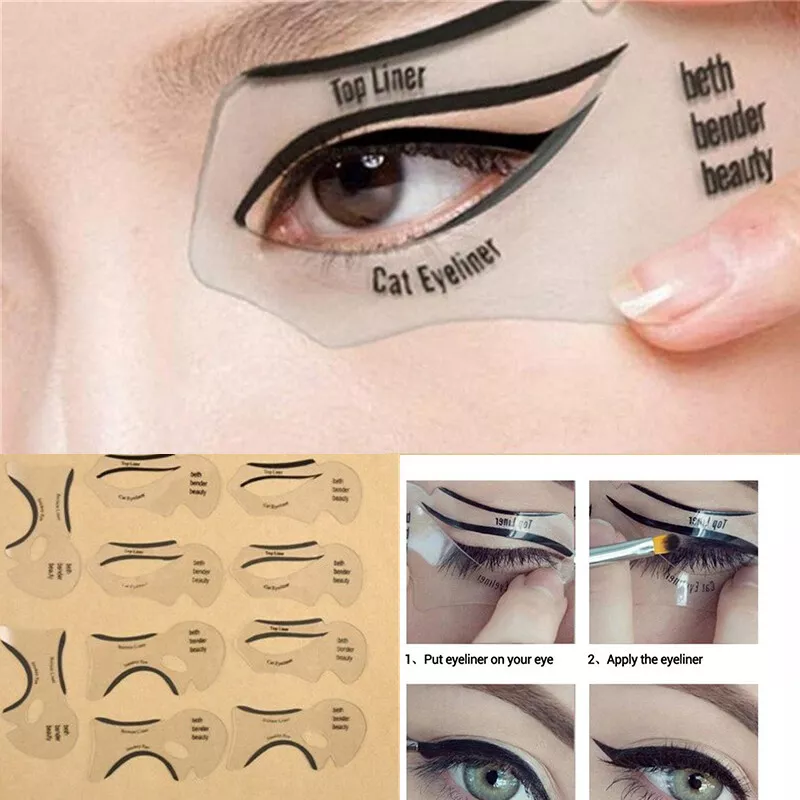 Winged Eyeliner Stencil Printable stencil-shapes-printable