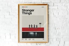 Poster locandica in stile vintage di Stranger Things 40x30
