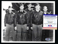 Henry Potter & Richard E. Cole signed 8x10 photo WWII Doolittle Raiders