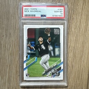 2021 Topps Series One Nick Madrigal #197 Rookie Card PSA 10 Chicago White Sox