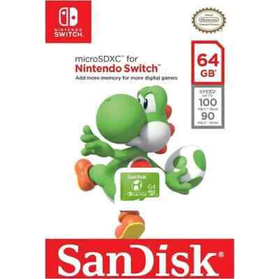 Sandisk Nintendo Switch Micro SD Card 64GB 128GB 256GB 512GB Sandisk Nintendo Switch Micro SD Card 64GB 128GB 256GB 512GB