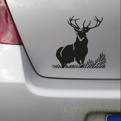 Aufkleber Hirsch Jäger Wild Aufkleber Geweih Förster Elch Sticker waffe schrot - Picture 9 of 10