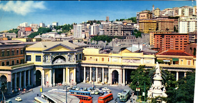GENOA RAILWAY STATION.FS Porta Principe 60s/70s car and van era