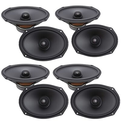 Sundown Car Audio E-Series 6x9'' 200W Peak 4 Ohm 2-Way Coaxial EIGHT Speakers