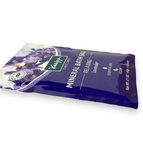 Kneipp Relajante Mineral Baño Sal Lavanda Uso Único Tamaño Viaje Minerales 2.1oz - Imagen 3 de 3