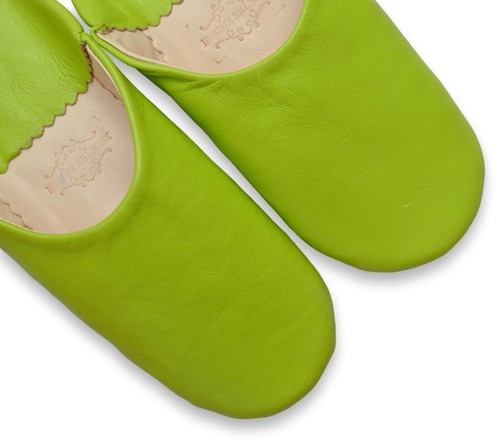 MOROCCAN LEATHER BABOUCHE SLIPPERS SHEEPSKIN SLIDES MULES WOMENS **HANDMADE** - Picture 124 of 205