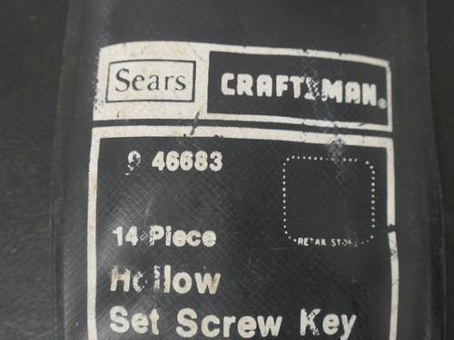 Craftsman 14 Pc Hex Key Set USA 46683 - Picture 2 of 6