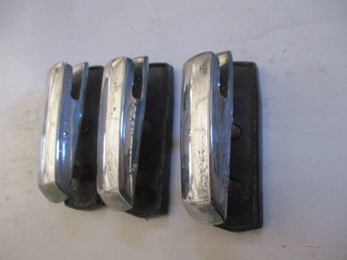 Fiat 850 Spider SportChrom Verdeckhaken Haken Verdeck Verdeckkastendeckel 3 Stck - Picture 2 of 15