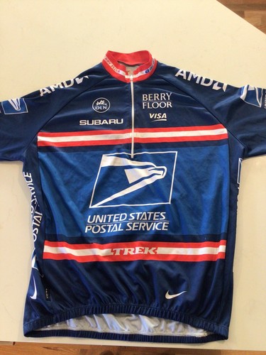 Camiseta deportiva de ciclismo Nike 2004 USPS Trek Tour de Francia Lance Armstrong Team grande L