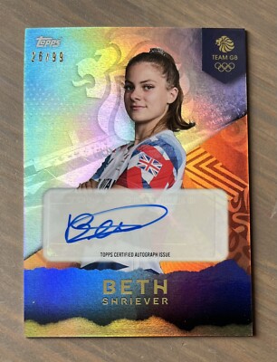 Topps Team GB Olympics 2024 Beth Shriever BMX Autograph Auto Parallel /99