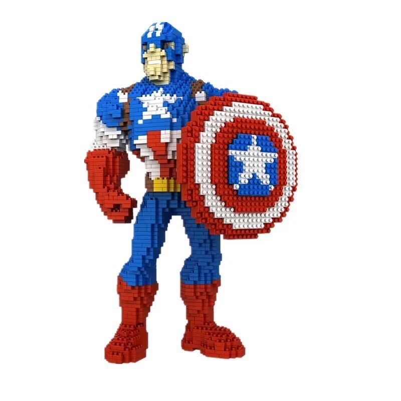 Superhéroe Capitán América Bloques Mágicos, 2323 Piezas Mini Bloques de Construcción Juego Regalo Foto 4 de 4