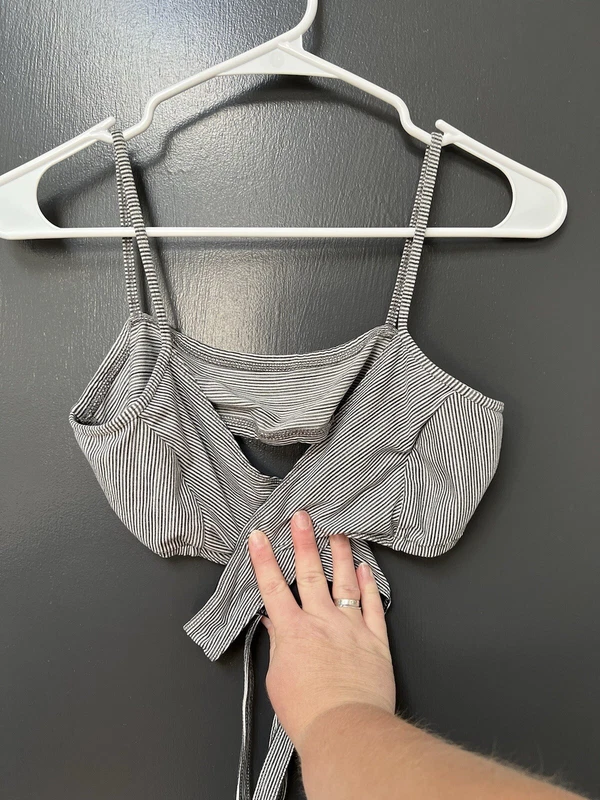 free-people-movement stripe wrap tie not padded tank-bra