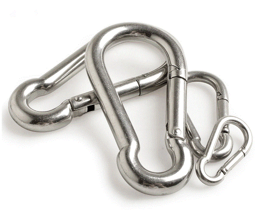 Small & Large Carabiner Clip HEAVY DUTY snap hooks snap hooks Galvanised Steel - Picture 4 of 20
