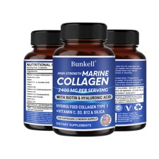 High Strength Marine Collagen 2400 Mg Per Serving With Biotin  Hyaluronic Acid