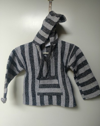 New Baja Surfer Children Hoodie Mexican Pullover Striped Multicolored SZ 1-4 - Picture 53 of 62