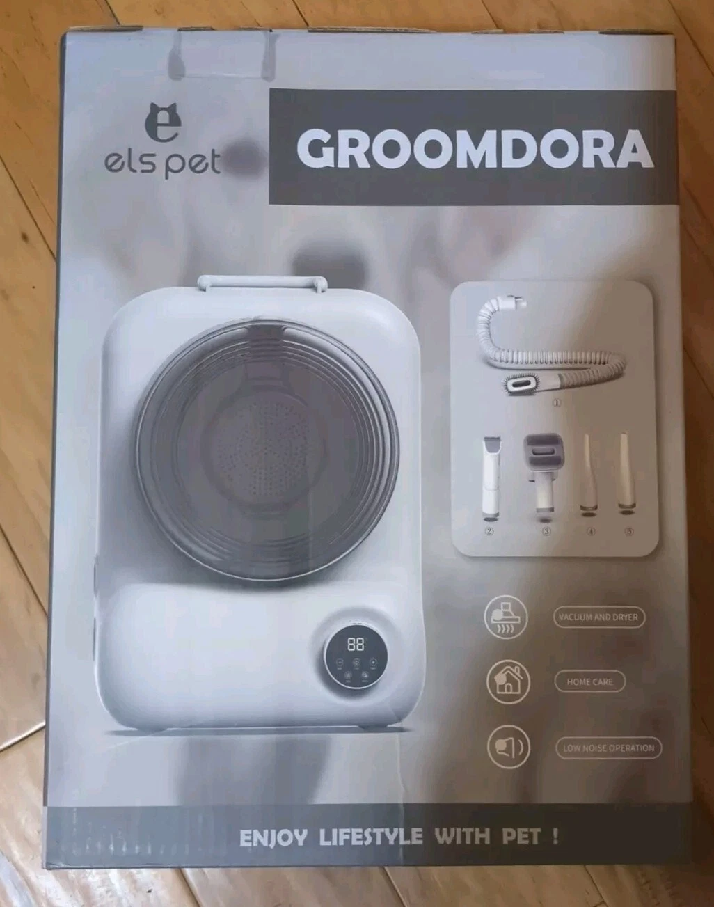 Els Pet Groomdora 5-In-1 Grooming Vacuum Kit for Easy Pet Care