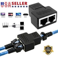RJ45 Splitter Adapter Splitter Network cat5e cat6 LAN Ethernet Cable Dual Port