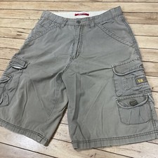UNIONBAY UB Cargo Shorts Men 32 Y2k Streetwear Khaki Chunky Bermuda Hike Outdoor