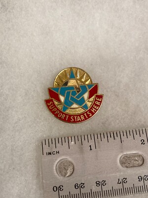 Authentic US Army Combined Arms Support Cmd Ft Lee DI DUI Unit Crest Insignia 5G