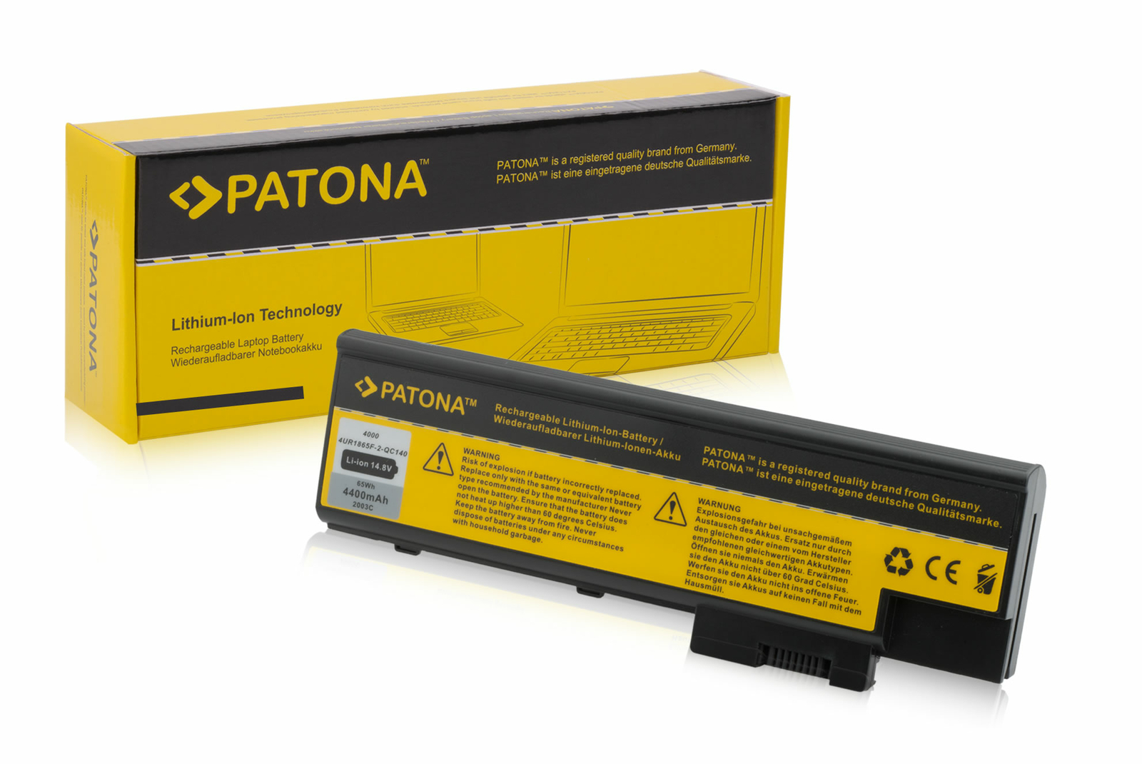 Patona Batteria 4400mAh per Acer Extensa 2300 3000 4100 - Ricambio Pro