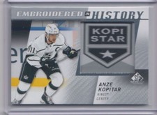 2022-23 SP Game Used Embroidered History Patch Logo Anze Kopitar Los Angeles