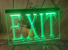 Exit Bar Sign Wall Decoration Retro Nostalgic Plate Led Neon Sign