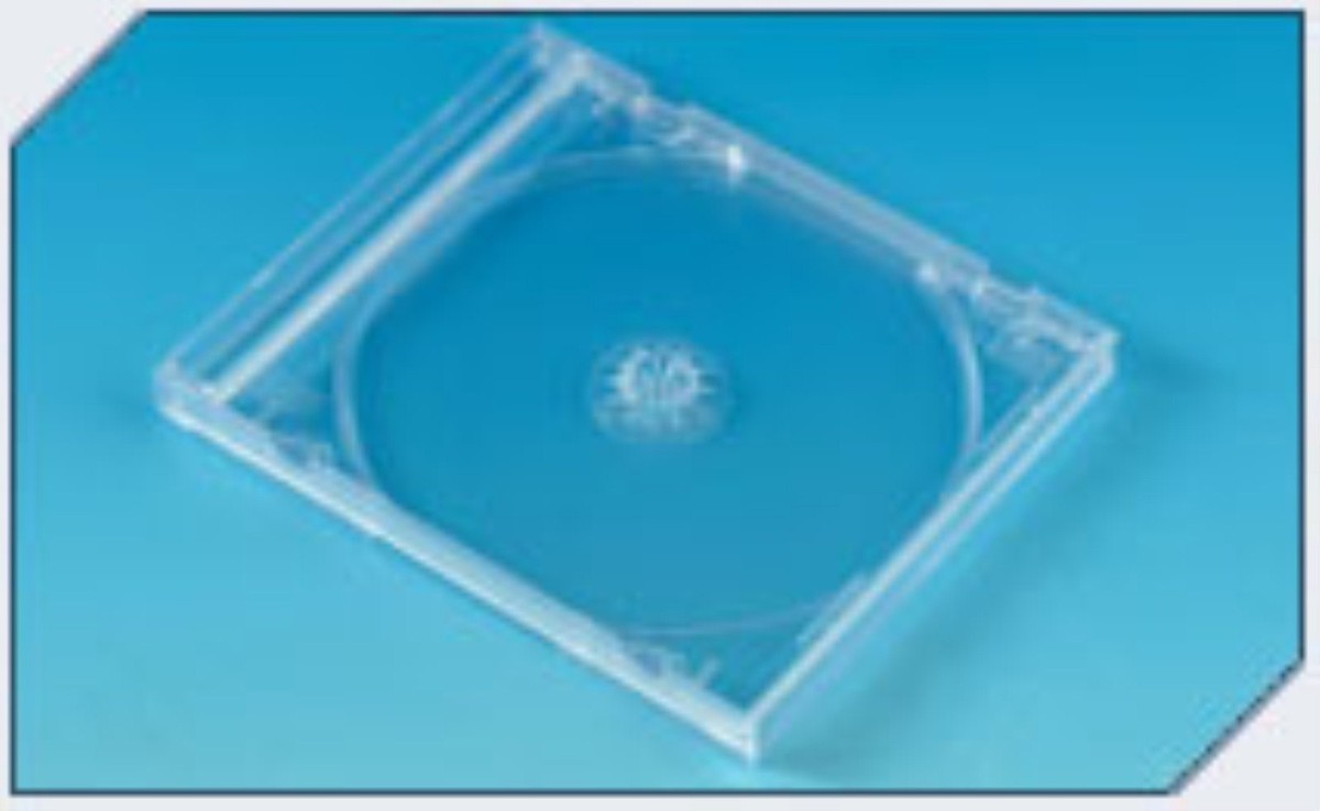 Single CD Jewel Case 10.4mm Spine with Clear Tray Empty