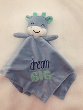 Baby Starters Dream Big Giraffe Security Blanket Lovey Plush Toy Blue Green