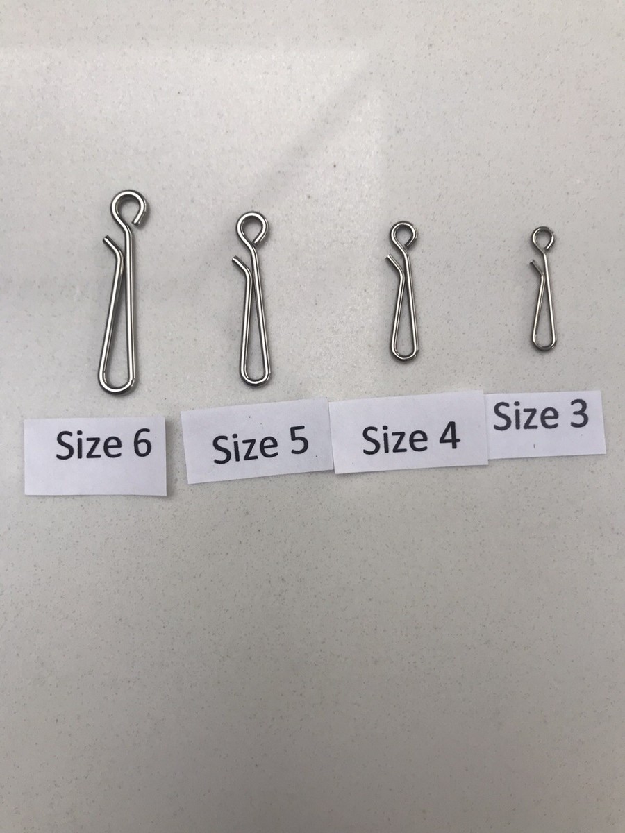 20 in a pack size 5 stainless steel quick release clips | eBay