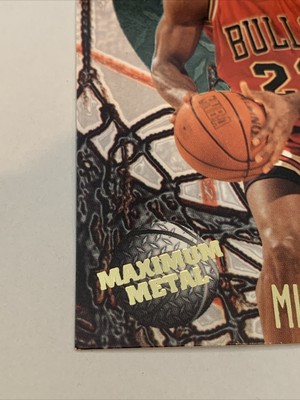 Michael Jordan 1995-96 Fleer Metal Maximum Metal #4 of 10 Die-Cut 