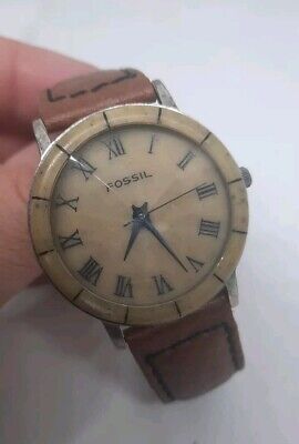 FOSSIL STYLE スタイル152 RARE & RUNNING! Vintage Fossil BW-6768 Tan Classic Stone